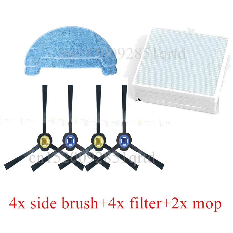 Vacuum Cleaner Side Brushes Dust Primary HEPA Filter Mop Cloths Rags for ZACO V80 V85 Robotic Vacuum Cleaner Parts Replacement