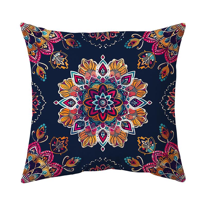 Pillow Cover Short Plush Print Living Room Sofa Decorative Cushion Cover Bedroom Pillow Cover