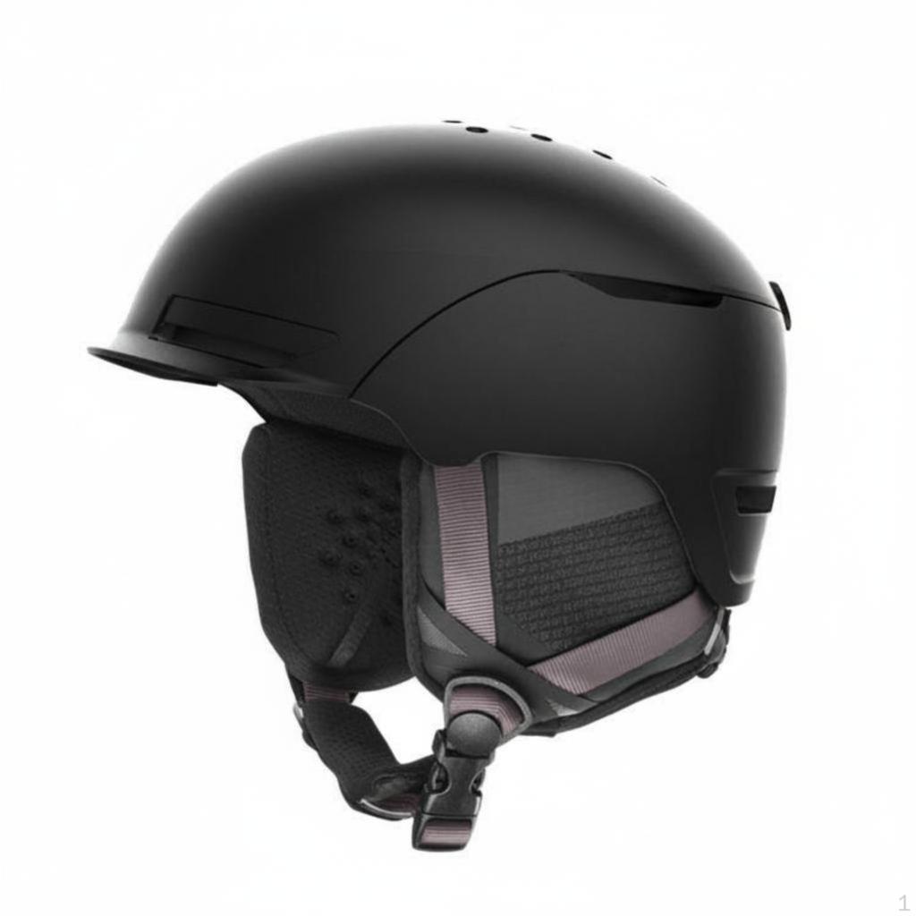Ski Helmet, Adult Lightweight Protection, Adjustable, Versatile, Black S White