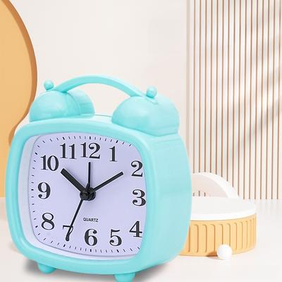 New Alarm Clock Cartoon Children's Clock Bedside Small Alarm Clock Desk Clock School Carry Hand
