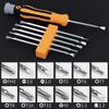 12 In 1 Screwdriver Set Magnetic Bit Cross Flat Shaped Screwdriver Head Multifunctional Precision Handheld Maintenance Tool Home