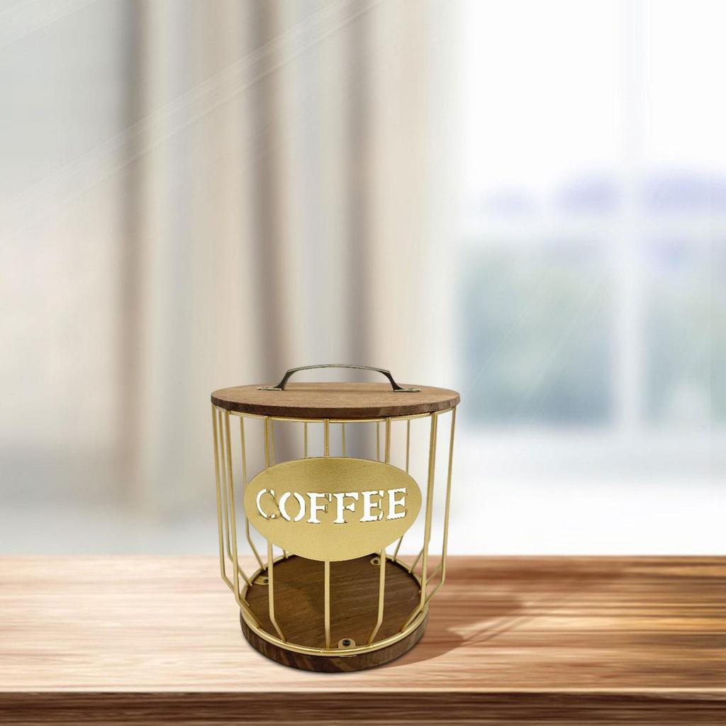 Coffee Pod Storage Basket Organizer Coffee Creamer Coffee Capsule Holder Coffee Pod Organizer Coffee Pod Holder for Kitchen
