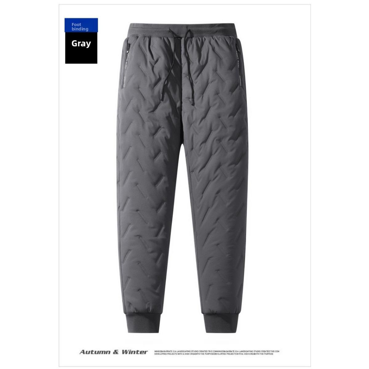 

Повседневные брюки для мужчин на осень и зиму, новые брюки с завязками на щиколотках с толстым вельветом для тепла, повседневные спортивные, свободные хлопковые брюки 3XL