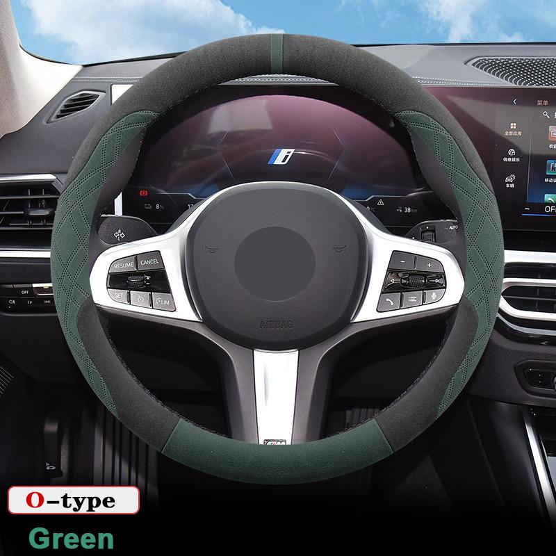 Suede Car Steering Wheel Cover for BMW 1 3 5 7 Series X1 X5 IX I7 Mini Anti Slip Breathable Special Interior Auto Accessories