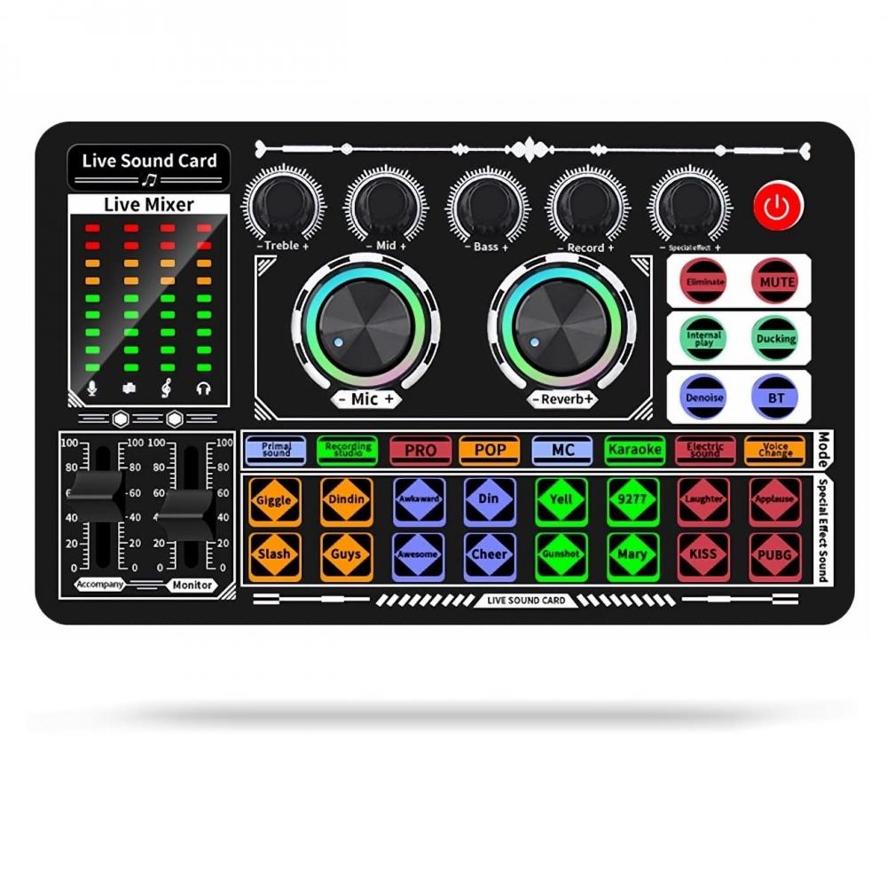 

Bonkyo F999 Pa 3.5 Iphone iPad Usb Youtube Facebook Tiktok Прямая трансляция Deck Audio