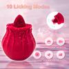 Rose Tongue Licking Vibrator for Women Clit Stimulator Oral Sucking Sex Toy Female Masturbation Sucker