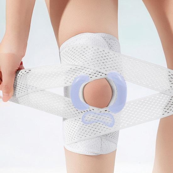 Open Patella Knee Brace with Side Stabilizer Pain Relief Meniscus Tear Compression Sleeve Men Women Running Injury Recovery Knee Support Wrap