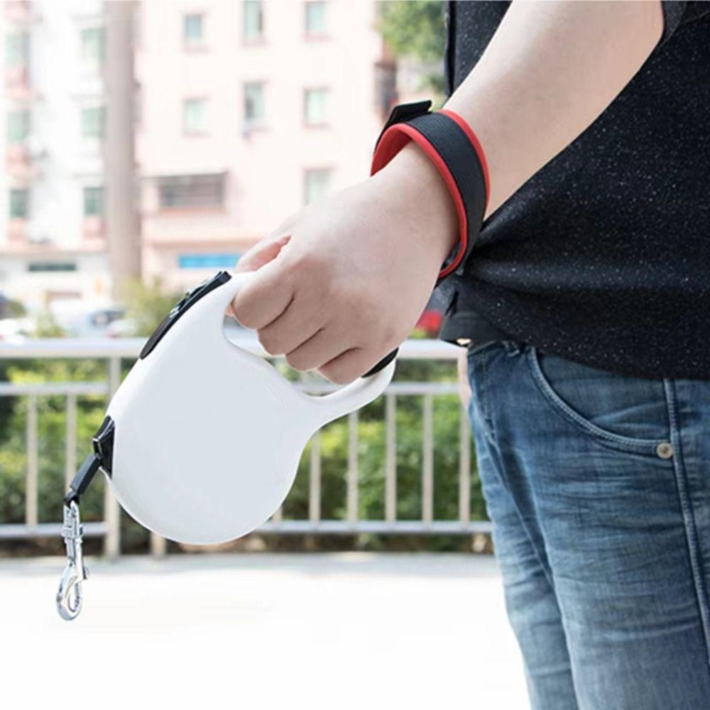 Retractable Dog Leash Wrist Strap Anti-dislodging Adjustable Hands Free Leash Bracelet Comfortable Nylon Dog Wrist Safety Strap