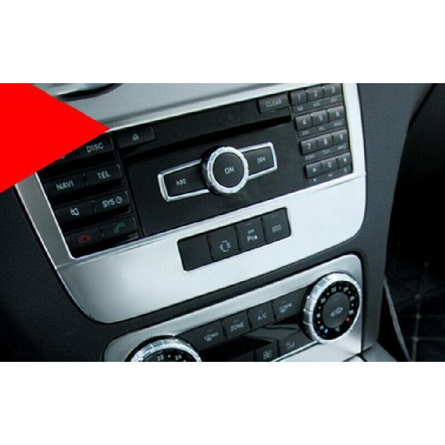 Console Volume Button Control Frame For Mercedes-Benz GLK 2013-2015 ABS Silver