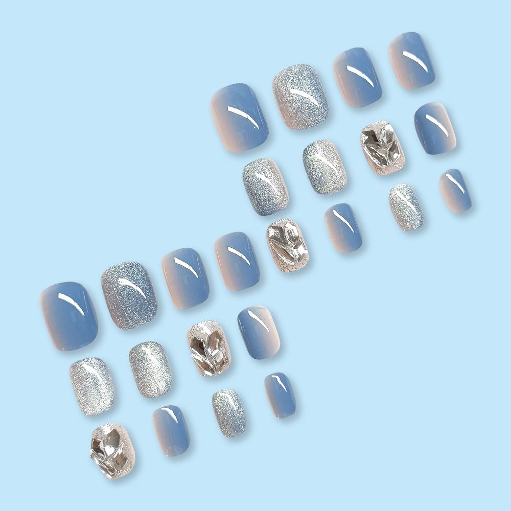 Long Ballerina and Square False Nails French Nail Tips Fashion Fake Nails DIY