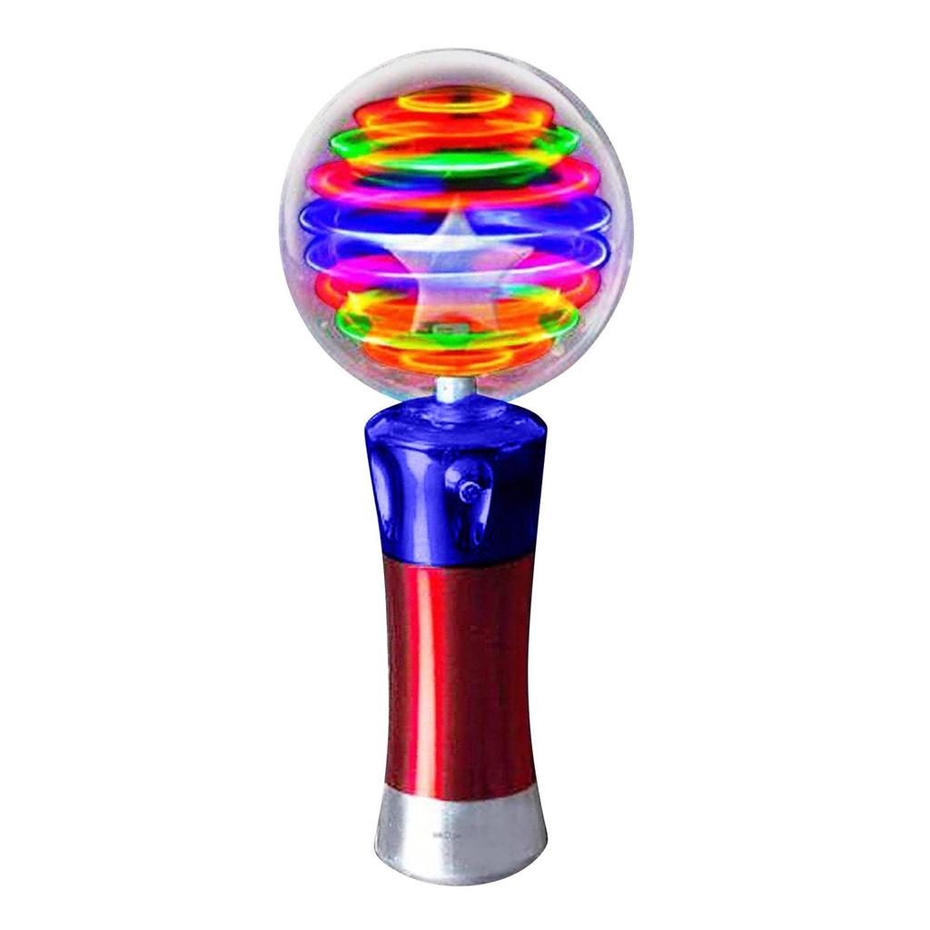 Kinder Leuchtender Ball Spielzeug Stick LED Blitz-Rotierende Licht Show Spielzeug