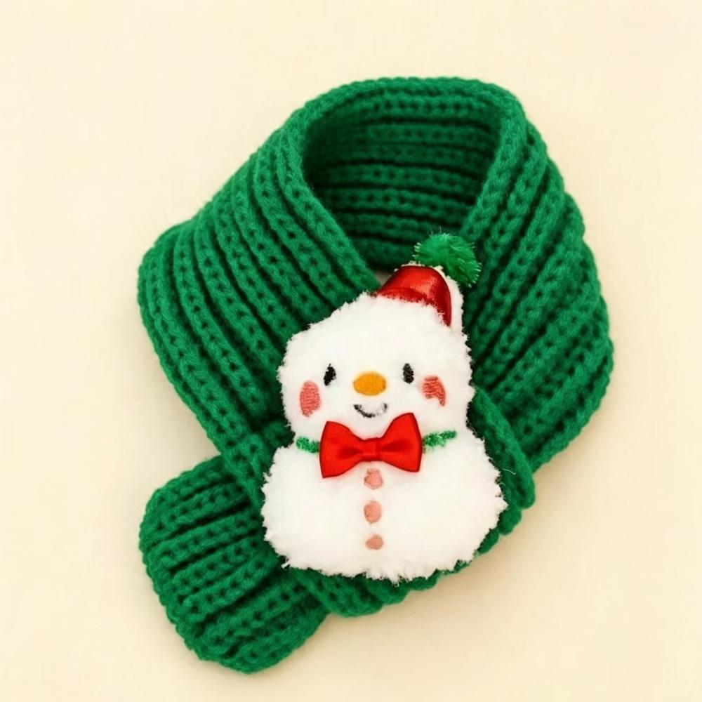 Reindeer Puppy Knitted Scarf Santa Claus Pet Winter Warm Scarf Pet Christmas Scarf Christmas Party