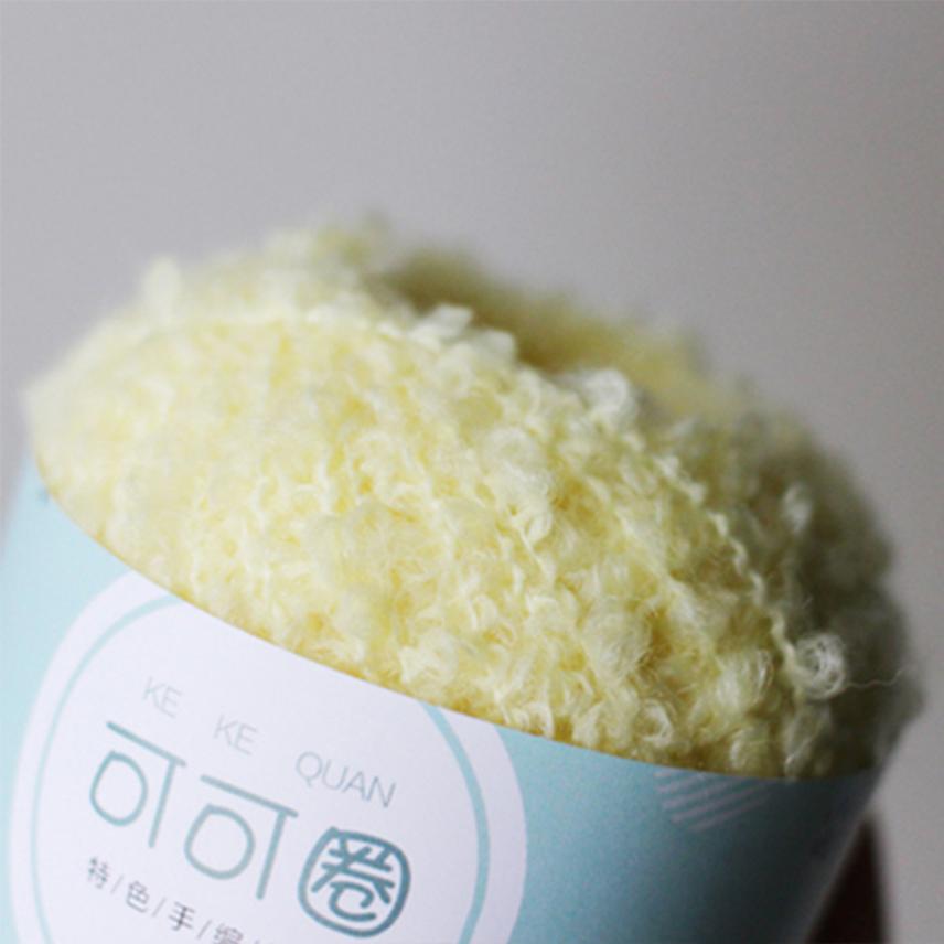 Wool Yarn Soft Smooth for Hand Knitting Circle Thread Crocheted Doll Hair DIY Plush Doll Needlework Knitting DIY Knitted Tool