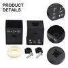 Modern Black Square Shower Thermostatic Handle Knob with Clear Markings
