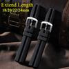 18mm 20mm 22mm 24mm Silicone Sport Rubber Driving Strap for Casio for Seiko Watch Band for Men Women Bracelet Accessories