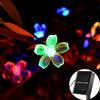 Outdoor Garden Sakura Flower Solar Lamp 10/20/50LED String Fairy Lights Solar Garlands Garden Christmas Courtyard Decor