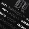 2026 Summer Men's Oversize T-Shirt, Skull Hip Hop DJ Crew Print Dark Street Short Sleeve Tee With Rhinestone Letter