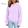 Evcil Hayvan Cebi Olan Kız Çocukları İçin Sıcak Polar Kazak Kapüşonlu, Kedi Köpek Taşıyıcı Kapüşonlu Hayvan Sweatshirt, Çocuklar İçin Oversize Kanguru Cepli Üst Tutucu Sweatshirt
