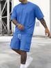 2024 Men's Summer Fashion T-Shirt and Workwear Shorts Set - Casual Sportswear Suit