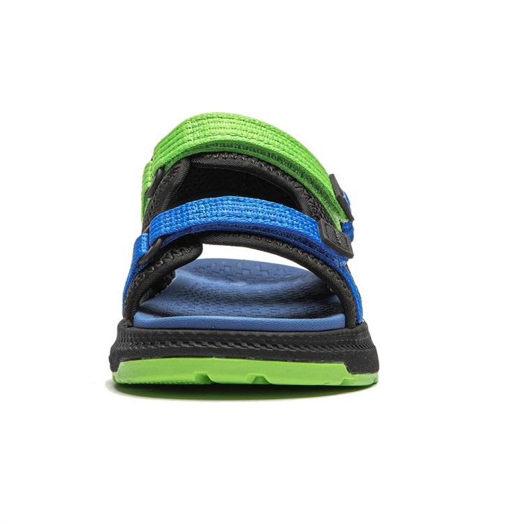 Li Ning Comfortable Casual Kids Sandals Kids Footwear Black Blue Green YKKU014-5