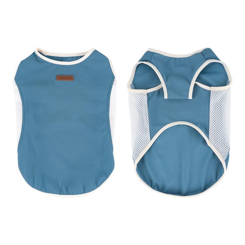Summer Sleeveless Dog Shirt Lightweight Breathable Sun Protections Vest For Outdoor Activity Protective Dog Clothing