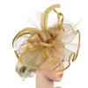 Stylowy Fascinator Nakrycie głowy Suknia formalna Ślubna Siateczkowa czapka Elegancki Cylinder Opaska Urodziny