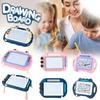 Writing Kids Magnetic Drawing Slate Magic Eraser Doodle Pad Color Sketch Board