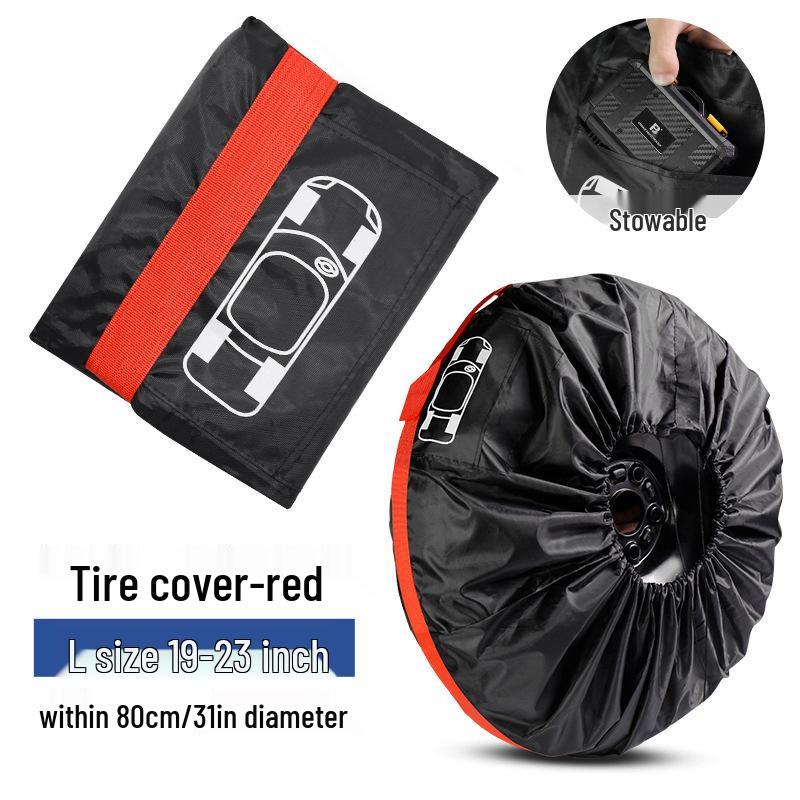 All-Weather Car Tire Storage Bag - Snow, Sun, and Dust Protection.