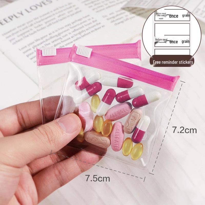 Compact Travel Pill Organizer Pouch for Medication