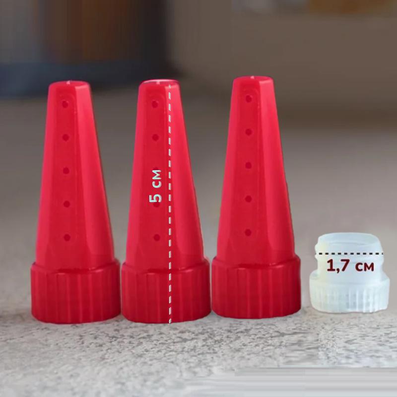 3 Pcs Salad Sauce Syrup Jam Ketchup Squeeze Bottle Nozzle Salad Dressing Dispenser Piping Tip Food Grade Pp Kitchen Gadgets