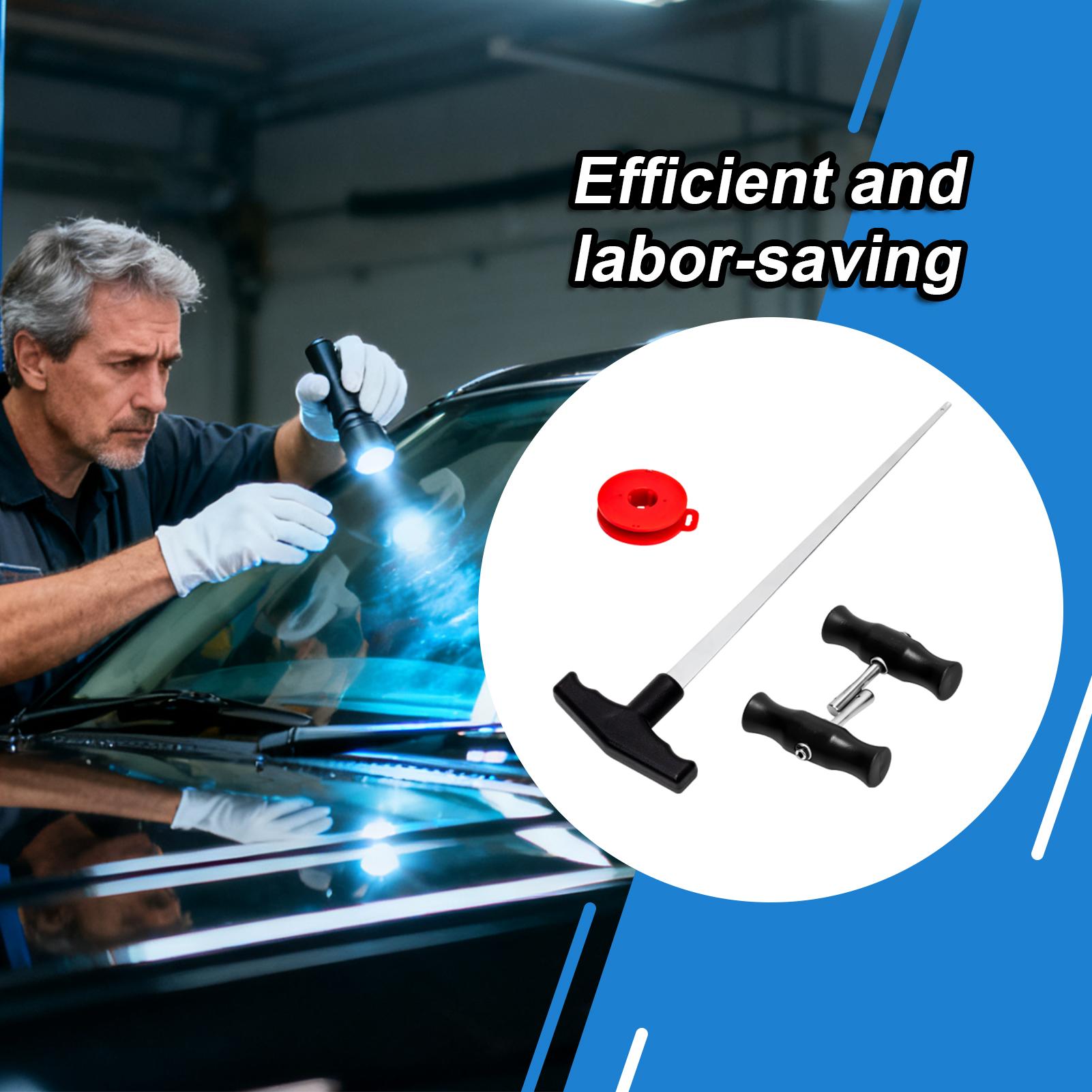

Windshield Removal Kit T-shaped Classic Vintage Auto Accessories Auto Glass Tools For Cutting Fixing Glazing De-icing Window China Mainland