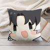 Jianxin Cute Wuthering Waves Cushion Cover Silky Short Plush Invisible Zipper Dustproof Sofa Pillow Case For Home Decor