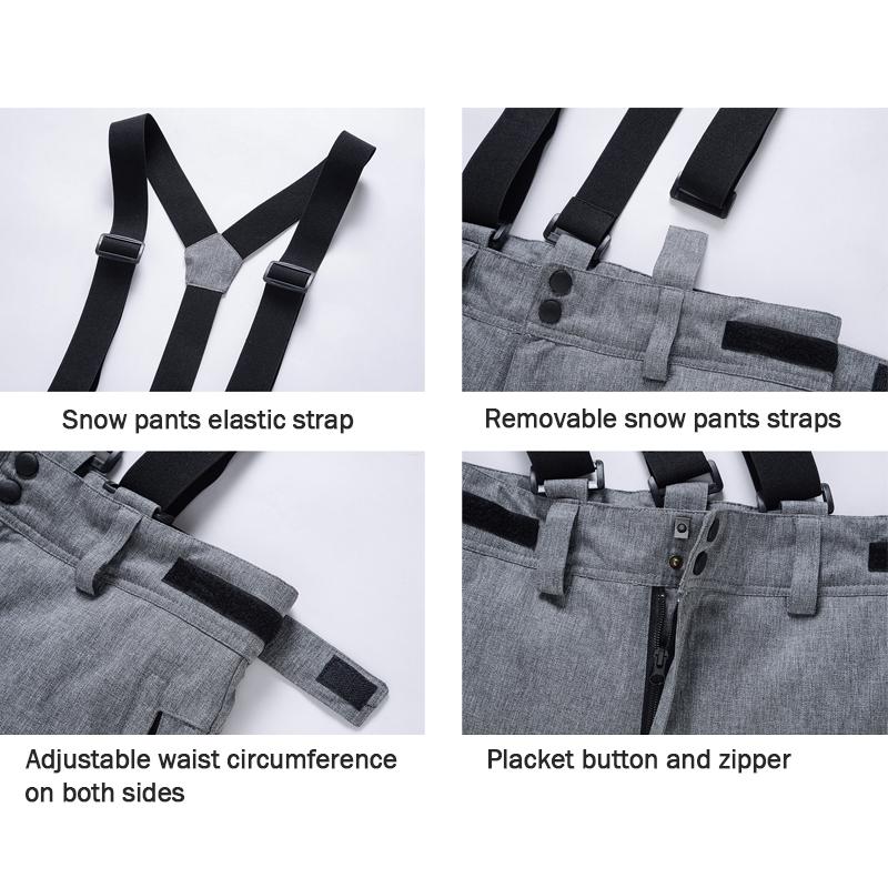 Herren Skihose Hochwertige winddichte wasserdichte warme Schneehose Damen Wintersport Ski- und Snowboardhose