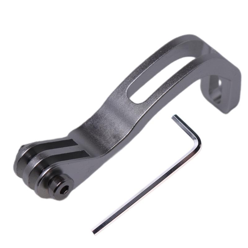 Aluminum Alloy Front Fork Light & Camera Mount for Road/Folding Bikes, Compatible with GoPro