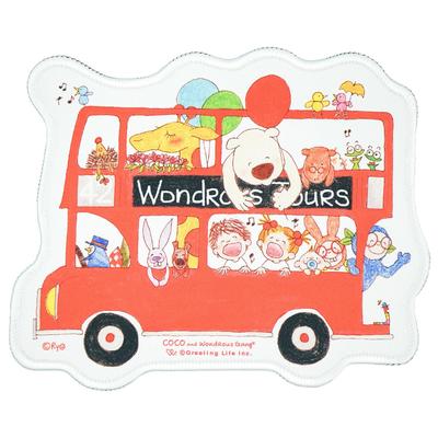 Coco-chan Greeting Life Mouse Pad Bus RYZ-1088 Red