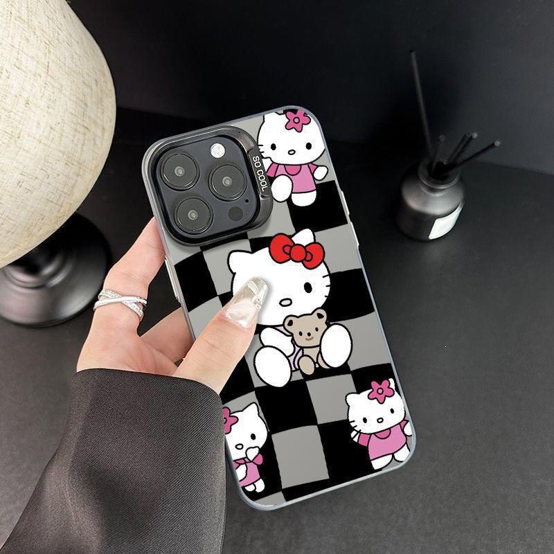 Explosive TEMU/Xiyin/TikTok Sanlio TK cat Hello Kitty for Apple 16 mobile phone case
