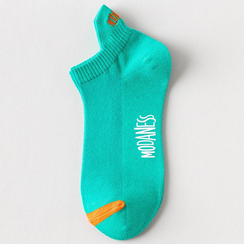 Calcetines Deportivos Transpirables Ligeros para Hombre Zhuji - Verano Corte Bajo Malla con Protección en el Talón