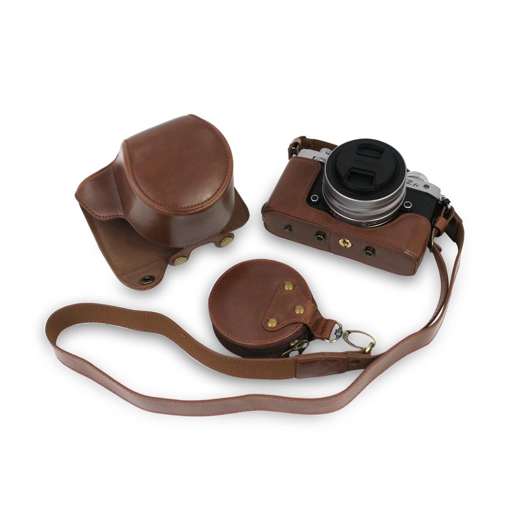 Rieibi Nikon ZFC ZFC Protective Case for Mirrorless ZFC Camera ZFC Handmade PU Leather Camera Protective Case with Included Interchangeable Tripod