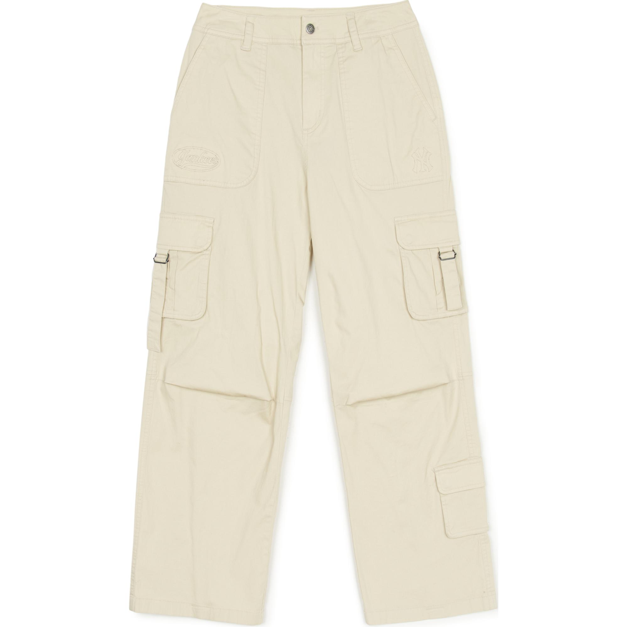 

Новые женские брюки карго MLB New York Yankees светло-бежевого цвета 3FWPV0153-50SAM M