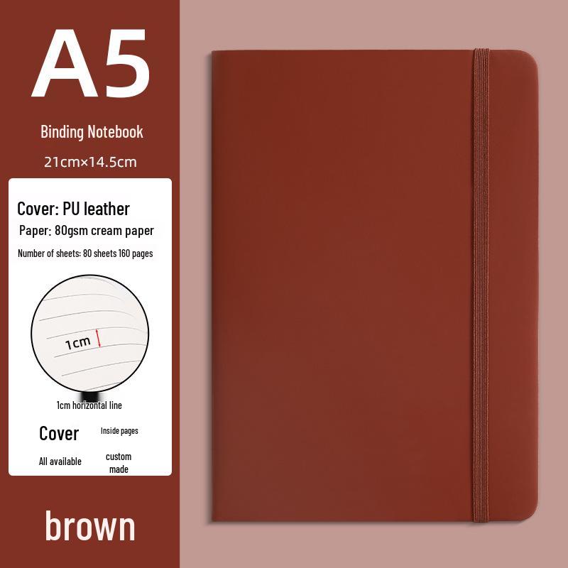 Premium A5 Strappy Notebook for Business Meetings and Notes