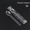 Transparent Disposable Western Tableware Spoons