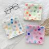 1116 Summer New Cotton and Linen Polka Dot Small Square Scarf Female Korean Version Foreign Style Versatile Scarf Headband Fashion Scarf Silk Scarf