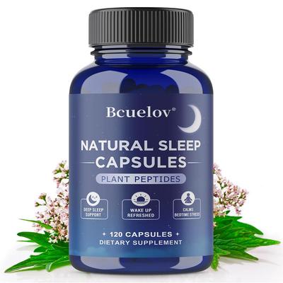Relax & Sleep Support Capsules, Valerian Root, GABA, L-Theanine, 120 Caps