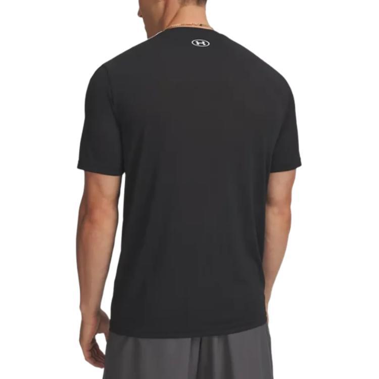 Under Armour Logo Short Sleeve Crew Neck T-Shirt Men Tops 6012356-001
