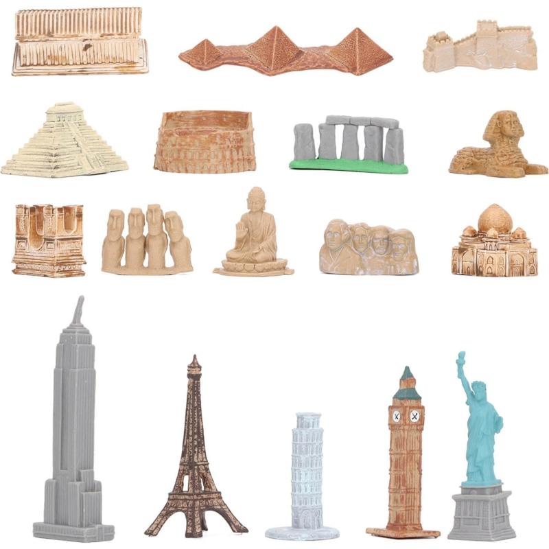 Historical Architecture Building 17PCS Educational STEM Toy ABS Plastic 1