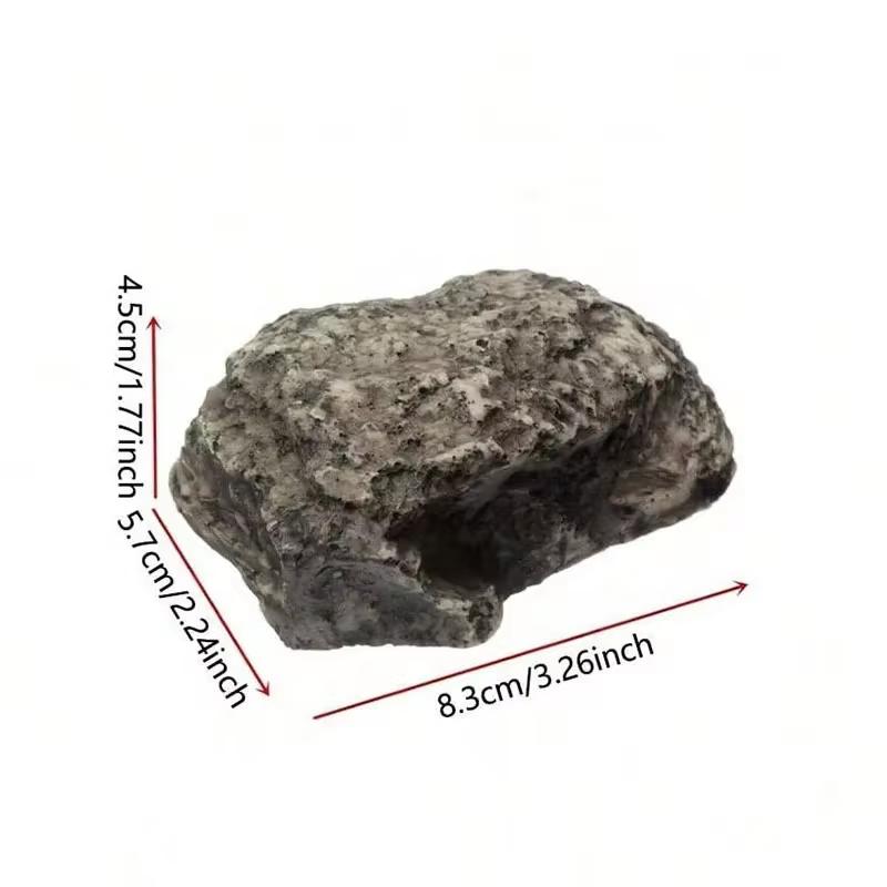 2Pcs/set Creative And Fashionable Fake Stone Novelty Stone Storage Resin Key Box Simulated Stone Spare Key Storage Free Shipping