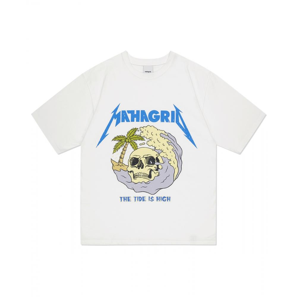 

ФУТБОЛКА MAHAGRID SKULL WAVE WHITEMG2DMMT516A