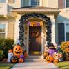 Black Leaf Garland Halloween Artificial Hanging Fall Leave Maple Vines Fall Floral Garlands Thanksgiving Decor For Home 170cm