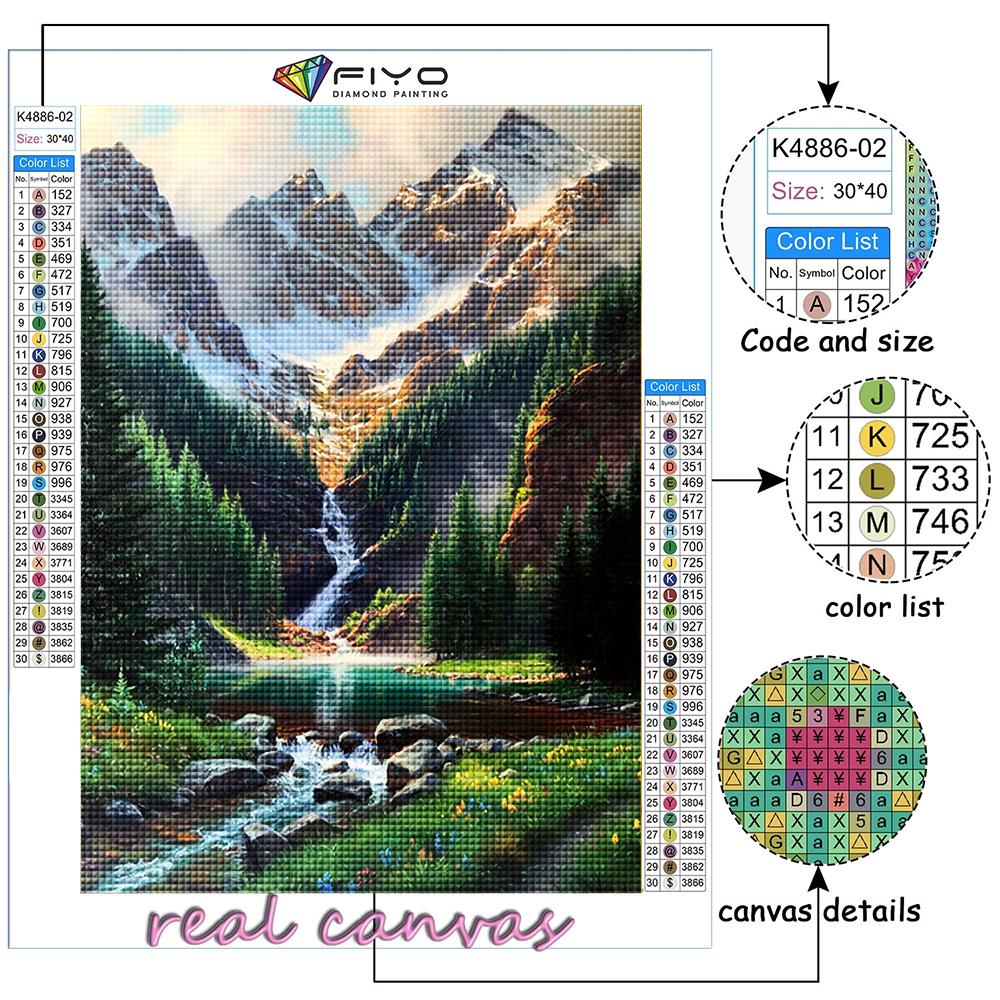 Pictură cu diamant complet 5D Diy Scenic Waterfall 5D Diamond Painting