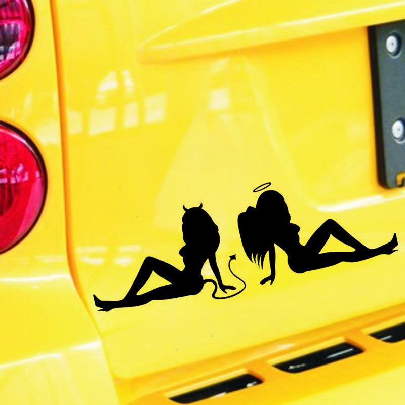 NEW Car Sticker sexy Beauty Temptation To Angels And Demons Funny 3D Stickers and Decals Sticker Styling Sticker